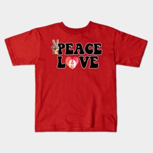 Peace and Love Kids T-Shirt